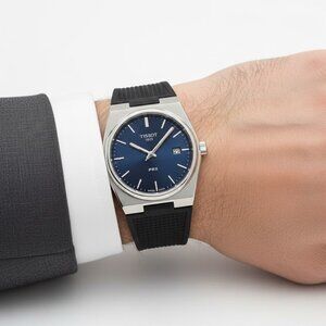 NWT Authentic Tissot PRX Quartz Blue Dial Men's Watch
